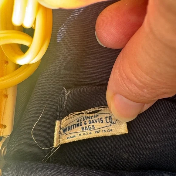 Vintage Alumesh Bakelite Top Handle 40's Handbag White - Whiting and Davis - Picture 5 of 6